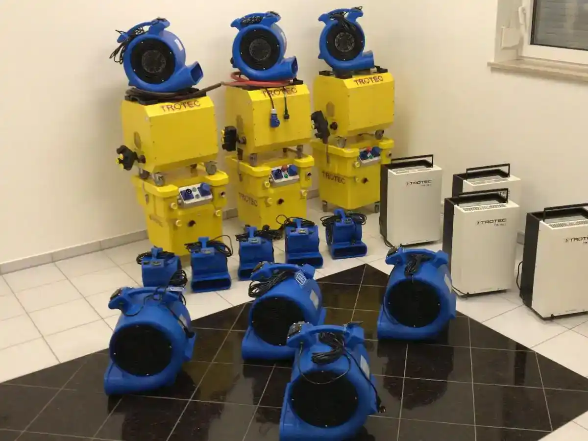 Ventilatoren Luftumwälzung Bautrocknung München