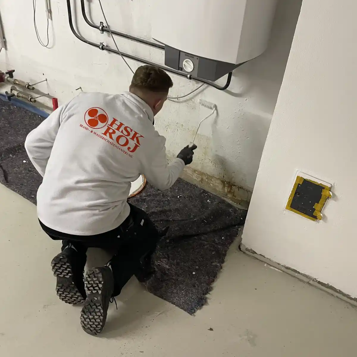 Malerarbeiten Wände streichen Brandschaden München Renovierung